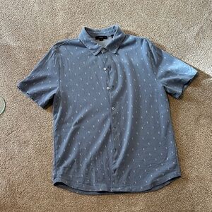 Men's Vince Blue Short Sleeve Shirt